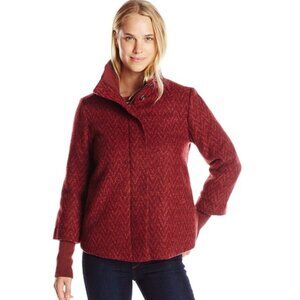 prAna Lily Wool Jacket, Raisin red, Size M